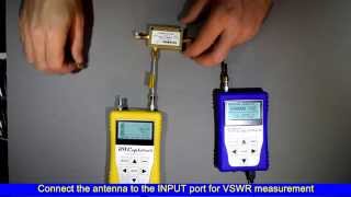 RF Explorer Network Analyzer Advanced VSWR measurement [upl. by Airetal]