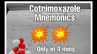 Cotrimoxazole mnemonics  Antimicrobial drugs  Medical pharmacology [upl. by Annairda]