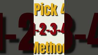 Pick 4 Lottery 1234 MethodFirst of the Month [upl. by Ailerua]