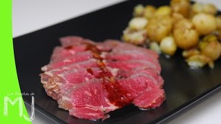 ROSBIF ROAST BEEF CON ENSALADA DE PATATA  Receta inglesa [upl. by Eliezer992]