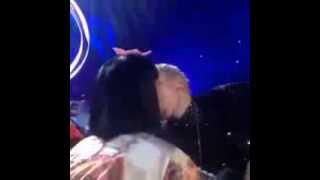 Miley Cyrus KISSING Katy Perry LIVE ON STAGE [upl. by Ormiston490]