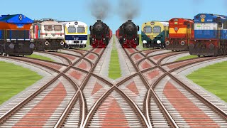 5x3 Train Simulator Railroad Crossing  Railways Cartoon Videos Game Play  3d grandient [upl. by Hamachi]