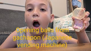 opening balls from gachapon Japanese vending machine [upl. by Leanne]