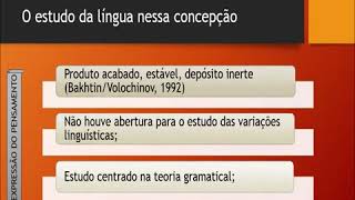 As concepções de linguagem [upl. by Fran]