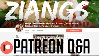 Ziangs Patreon Question and answer on Chinese Takeaway food [upl. by Galvin395]