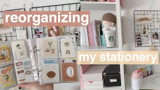 ORGANIZING MY STATIONERY COLLECTION amp DESK AREA [upl. by Meagher]