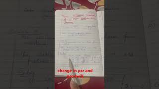 shorts youtubeshorts CHANGE IN PSR ampGOODWILL class12 class12accounts workmen compensation reser [upl. by Atiz690]