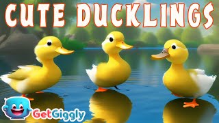 Cute Ducklings Ducks Song for Kids GetGiggly Nursery Rhymes and Kids Songs [upl. by Aekerly461]