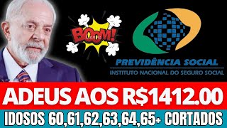 MAIS DE 800 MIL IDOSOS 606162636465 ANOS VÃO DAR ADEUS A SALÁRIO DE R1412 DO INSS [upl. by Dracir]