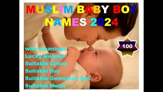 Top 100 Muslim Baby Boy Names with Meanings   Muslim boy names 2024  Muslim double Boy Names [upl. by Seravat]