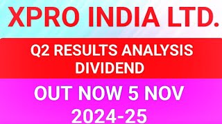 XPRO INDIA LTD Q2 RESULT 2024XPRO INDIA LTD Q2 RESULT TODAY [upl. by Aikan148]