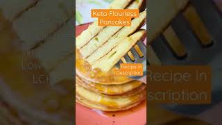 Keto Flourless Pancakes with Golden Syrup🧡Sugarfree Glutenfree Nutfree Low Carb LCHF [upl. by Files606]