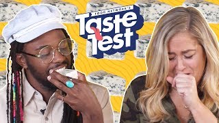 Tasting SMELLY Foods 👃 TASTE TEST  Taste Test  Food Network [upl. by Cadmarr]