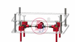 Screw Jack PlatformScrew Jack MechanismLifting SystemScrew Jack System [upl. by Nissy991]