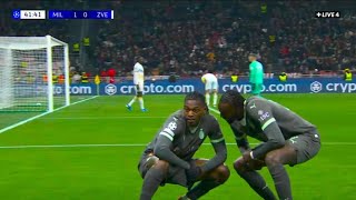 Rafael Leão Goal Milan vs Crvena zvezda 21 All Goals and Extended Highlights [upl. by Sucitivel]