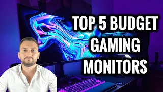 TOP 5 Best Budget Gaming Monitors in 2024 [upl. by Lonnie]