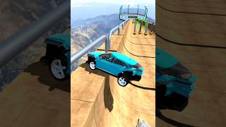 Sports Car Crashing 22  Mega Car Crash Simulator  shorts gaming mysterxgaming [upl. by Karub736]