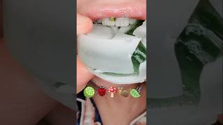 ASMR Satisfying Eating Emoji Foods 🦋🐌🌿 asmr emojichallenge satisfyingsounds [upl. by Notlrahc]