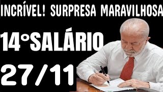 ✅ VITÓRIA HOJE 14°SALÁRIO INSS PAGAMENTOS LIBERADOS DIA 2711 💰 [upl. by Surazal]