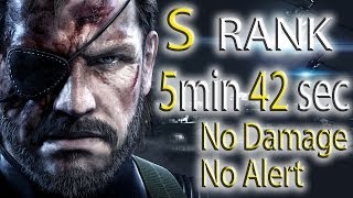 Metal Gear Solid V Ground Zeroes 542 Speed Run  No DamageNo Alert No Kills [upl. by Aisanat]