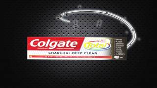 New Colgate Total Charcoal Deep Clean English [upl. by Lleryd]