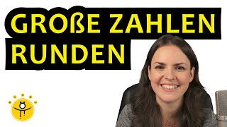 Große Zahlen RUNDEN – auf Hunderter Tausender Zehntausender [upl. by Kinsley]