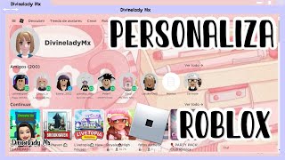 COMO PERSONALIZAR ROBLOX  COLORES BONITOS EN ROBLOX [upl. by Wilton380]