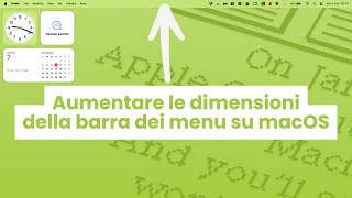 Come ingrandire la barra dei menu su Mac [upl. by Alroi485]