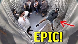 EPIC Elevator Fart Prank with gilstrap amp TheSharter [upl. by Hannahc]