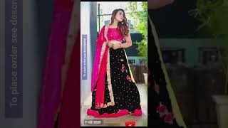 Classic Net Embroidered Lehenga Cholis [upl. by Nibur]