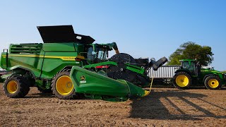 John Deere X9 Kicks Off Harvest On Our Farm [upl. by Refinej]