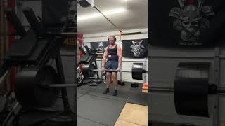 495lb Romanian Deadlift  Top Set homegym homeworkout [upl. by Perr123]