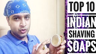 Top 10 Shaving Soaps  Indian Shaving Soaps  Hindi [upl. by Jacquelynn]