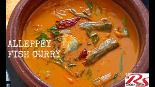 Easy Fish Curry Alleppey Fish Curry Thenga Aracha Meen Curry [upl. by Nodnyl]