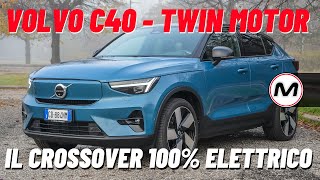 Volvo C40  Prova su strada del Crossover 100 elettrico [upl. by Ashil]