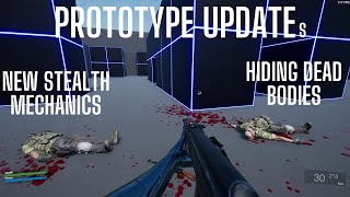 Unreal Engine Prototype Update  Hide Dead Bodies amp Weapon Pickups  4K 60FPS [upl. by Vowel]