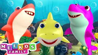 Baby Shark Dance Song🦈😻 Kids Songs and Nursery Rhymes  Meekos Family [upl. by Naga]