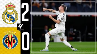 HIGHLIGHTS  Real Madrid 20 Villarreal  LaLiga 202425 [upl. by Nurse490]