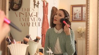 My Every Day Vintage Makeup Tutorial  1940s  Carolina Pinglo [upl. by Notsuoh]