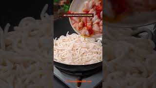 EASY CHINESE CHOWMEIN WITH SHRIMP RECIPE recipe cooking chinesefood chowmein noodles shrimp [upl. by Atiugram]