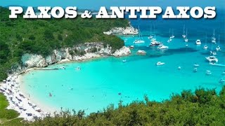 PAXOS amp ANTIPAXOS  Greece  le spiagge più belle [upl. by Refotsirk]