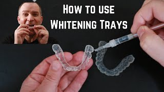 How to use custom fit tooth whitening trays [upl. by Poucher]