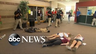 Police Practice Active Shooting Drill at Colorado High School [upl. by Notyalc]