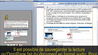 Démonstration de lutilisation de Omnipage [upl. by Ecidna18]