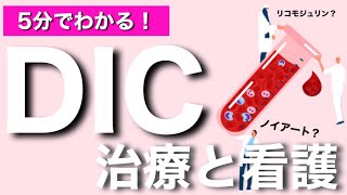 【5分でわかる！】DICの治療と看護について② 病態が分かればケアにも繋がる！ [upl. by Maxa]