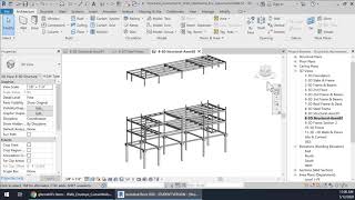 Exploded Structural Axonometric SP20 SteelFrame [upl. by Haiacim]