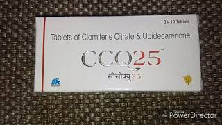 CCQ 25 Tablets Review  Clomifene Citrate amp Ubidecarenone Tablets Uses Side Effects Precautions [upl. by Salohci545]