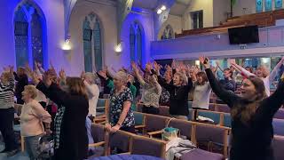 Sutton Coldfield Tuneless Choir singing LOVE with a few actions… [upl. by Elletnahs864]