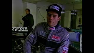 1994 October 19  Karl Wendlinger first F1 test after Monaco crash  Paul Ricard German TV [upl. by Dinan]