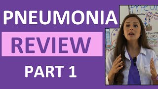 Pneumonia Symptoms Pathophysiology Nursing  Respiratory Disorders NCLEX Lecture Part 1 [upl. by Karoly]